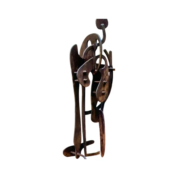 Paulo Laender - Bailarina - Escultura: Aço Oxidado - 82 x 38 cm.