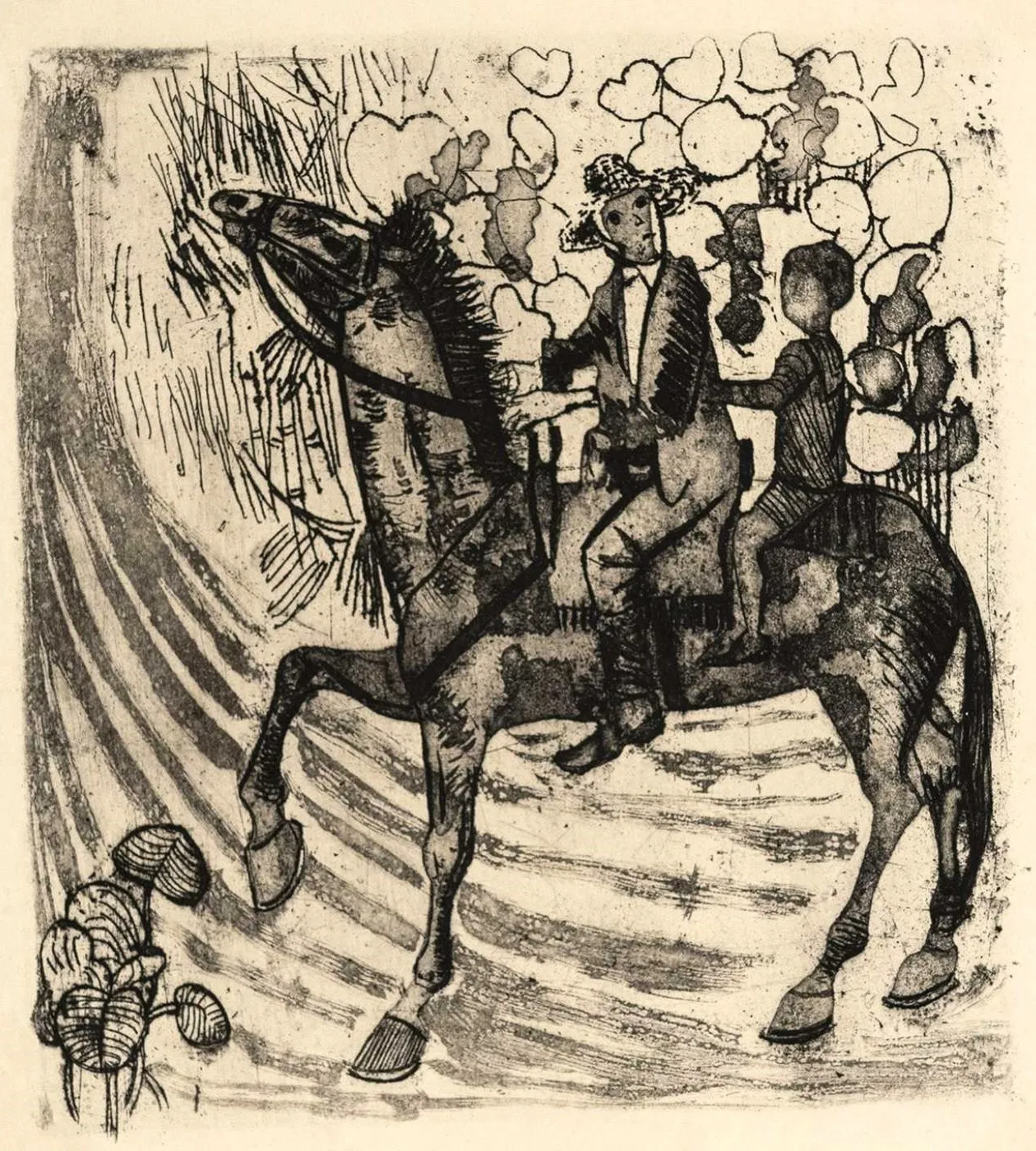 Homem a Cavalo com Menino na Garupa – da série Menino de Engenho.(1)