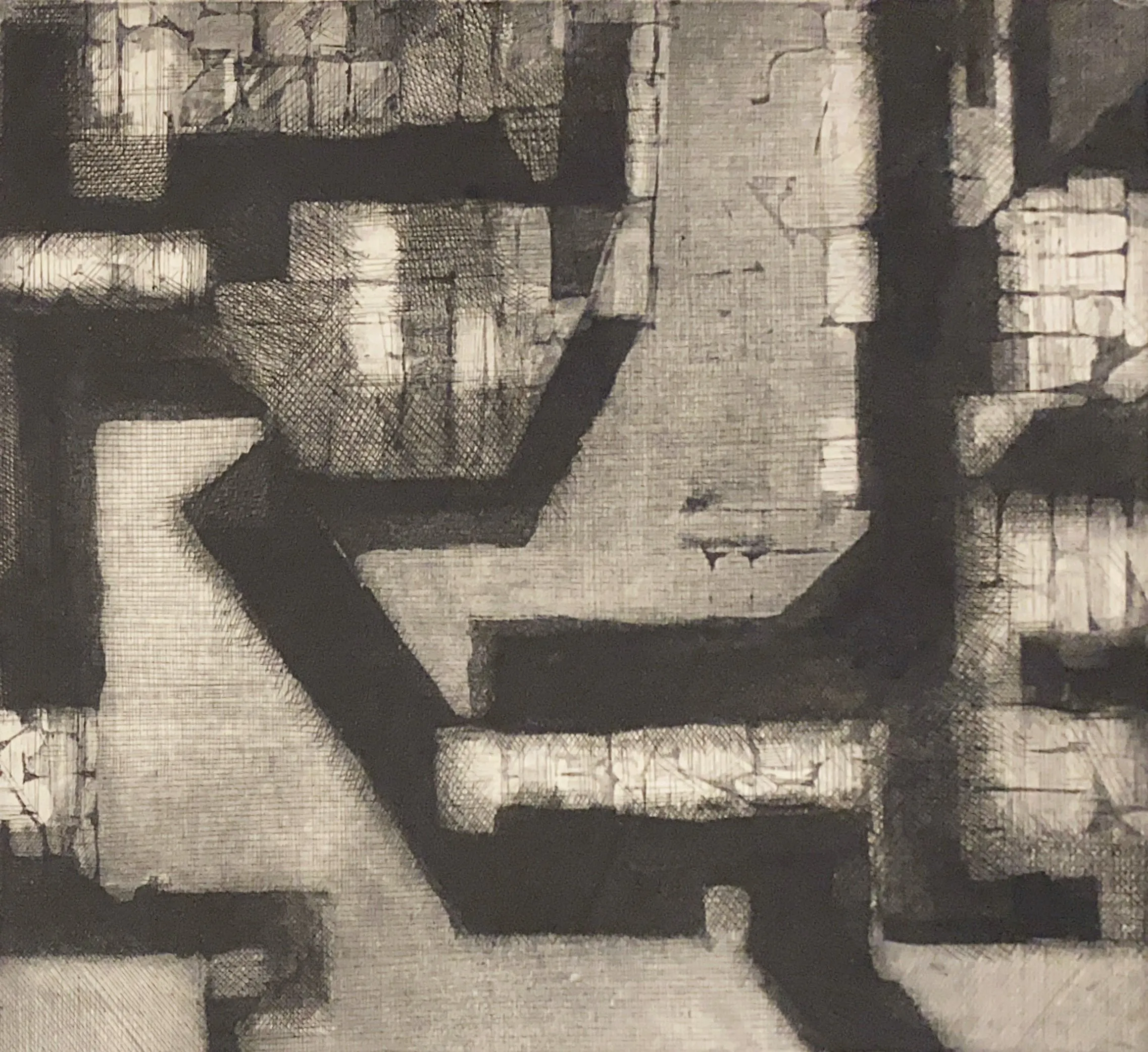 Rossini Perez - Favela do Alagado XII - Gravura em metal - 1959 - Ed. P.A - 50 x 66 cm (ME) | 36 x 42,5 cm (MI) - Ass. inf. dir. (1)