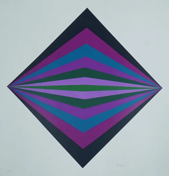 Hércules Barsotti - Sem título - Serigrafia - 27/50 - Assinado canto inferior direito - 62 x 62 cm.(1)