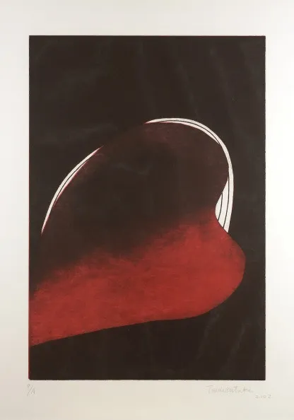 Tomie Ohtake - Sem título - 2002 - Gravura - P.A. - Assinado canto inferior direito - 100 x 70 cm.